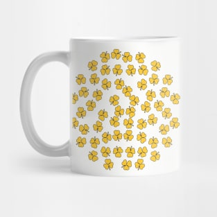 Shamrocks Yellow On St Patricks day Mug